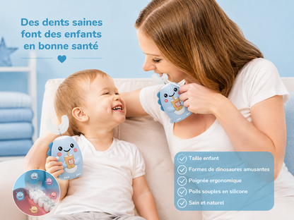 Brosse à dents en U pour enfants électrique 360°