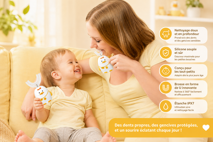 Brosse à dents en U pour enfants électrique 360°