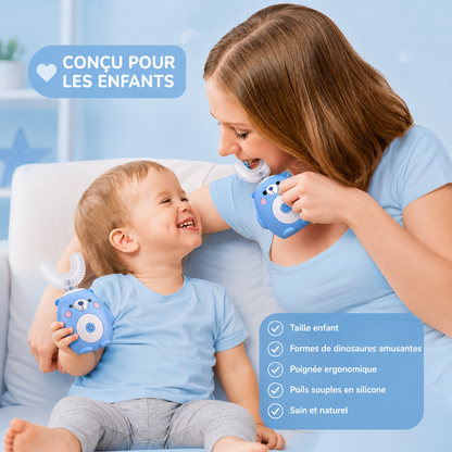 Brosse à dents en U pour enfants électrique 360°