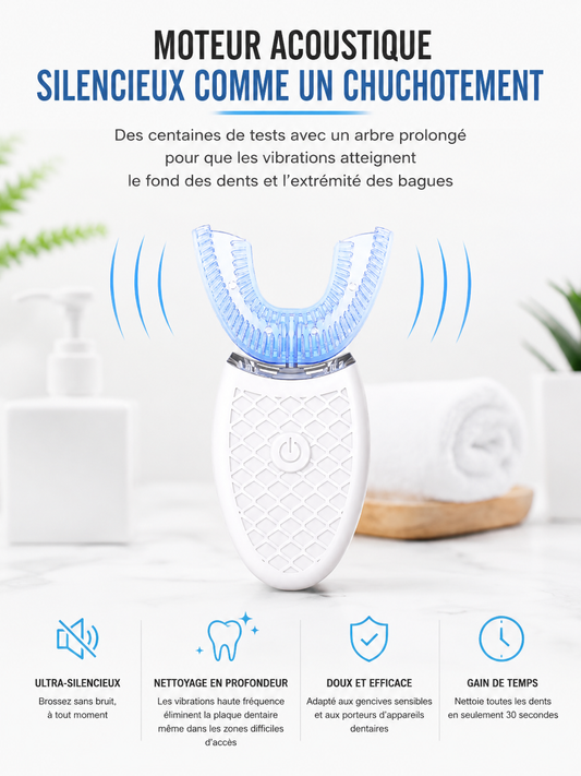 Brosse à dents intelligente de Type U, adulte