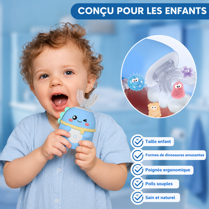 Brosse à dents en U pour enfants électrique 360°