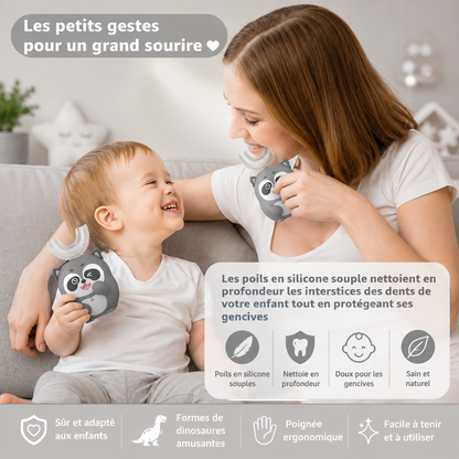 Brosse à dents en U pour enfants électrique 360°